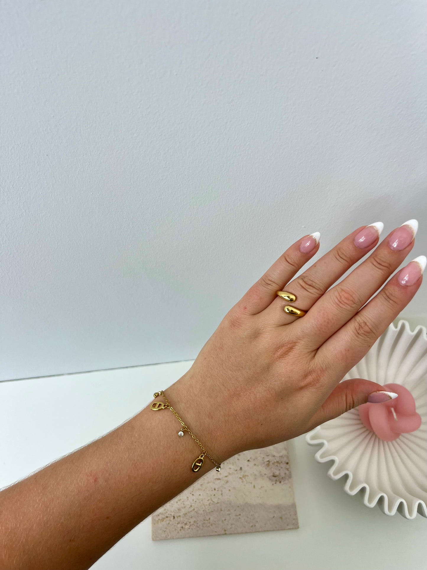 Bracelet Jade doré