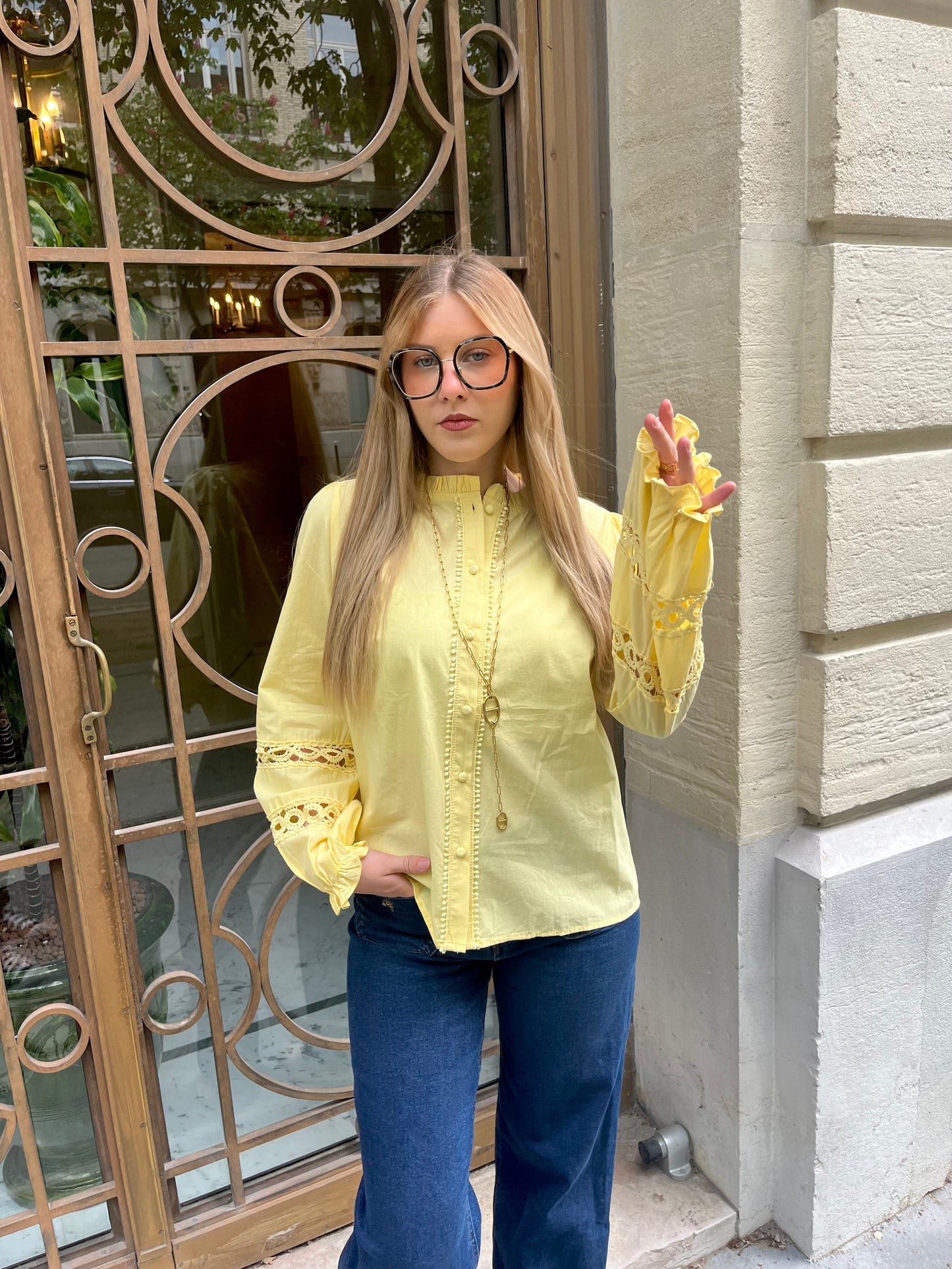 Blouse Enéa jaune