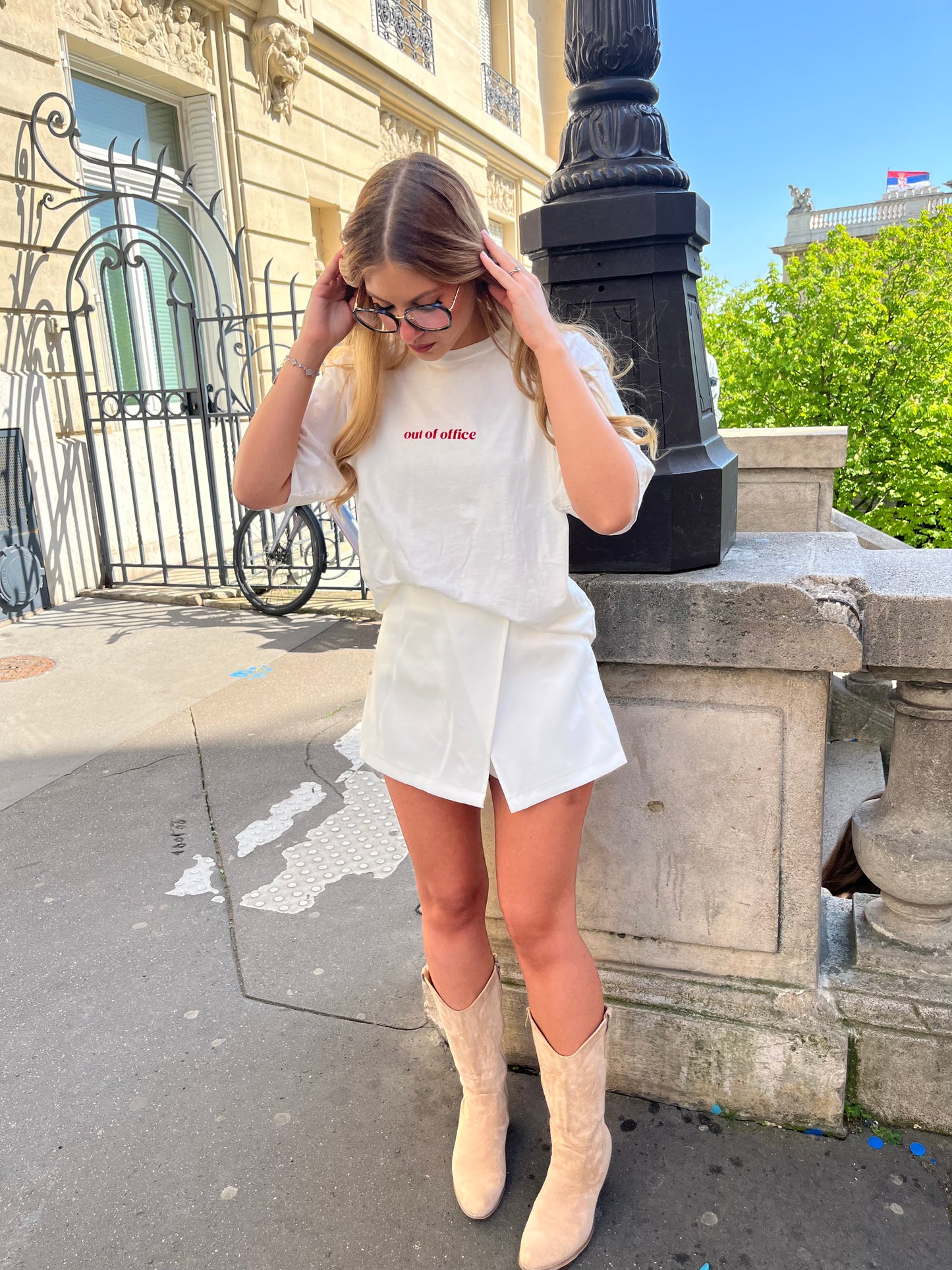 Jupe short Joye blanc