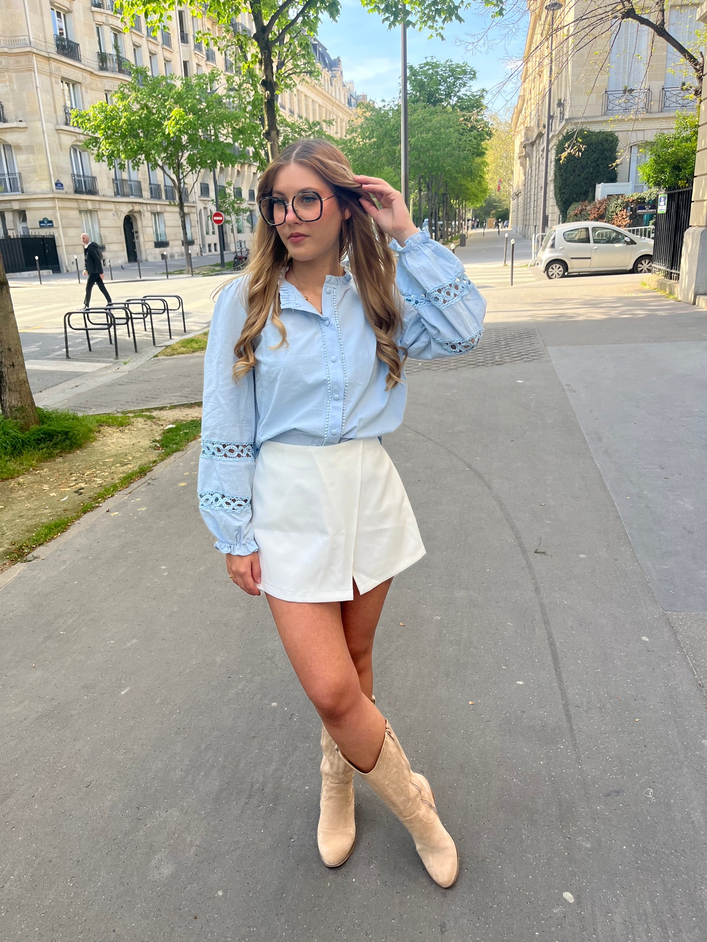 Blouse Enéa bleu