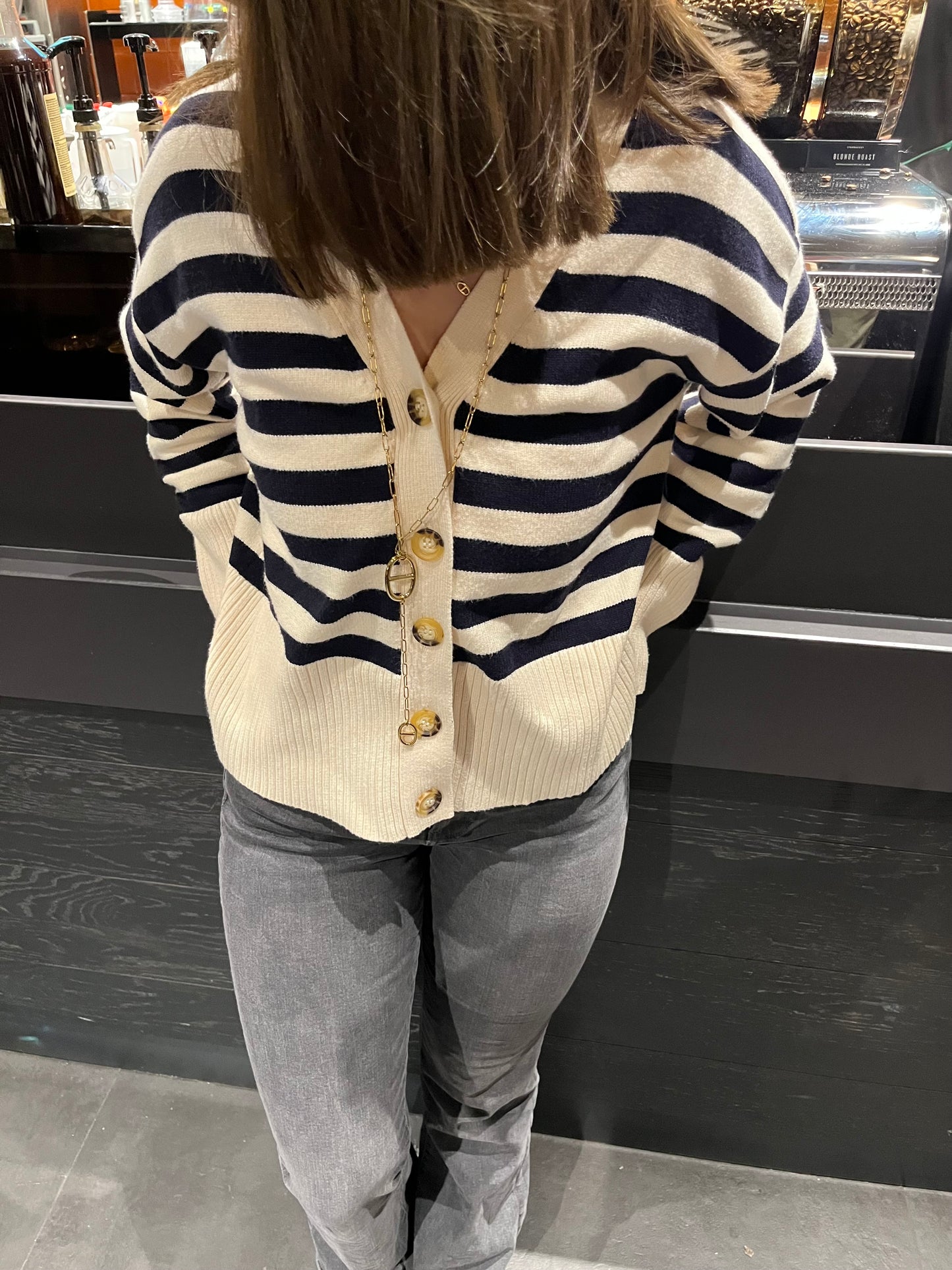 Gilet marinière Charlotte