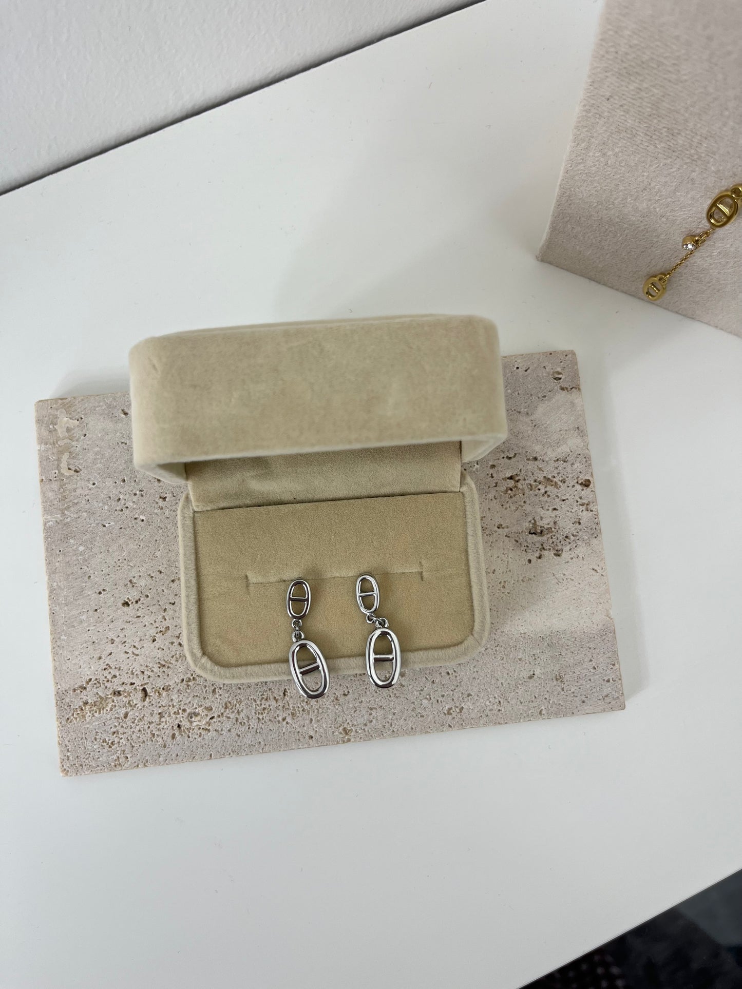 Boucles d’oreilles Théa argenté