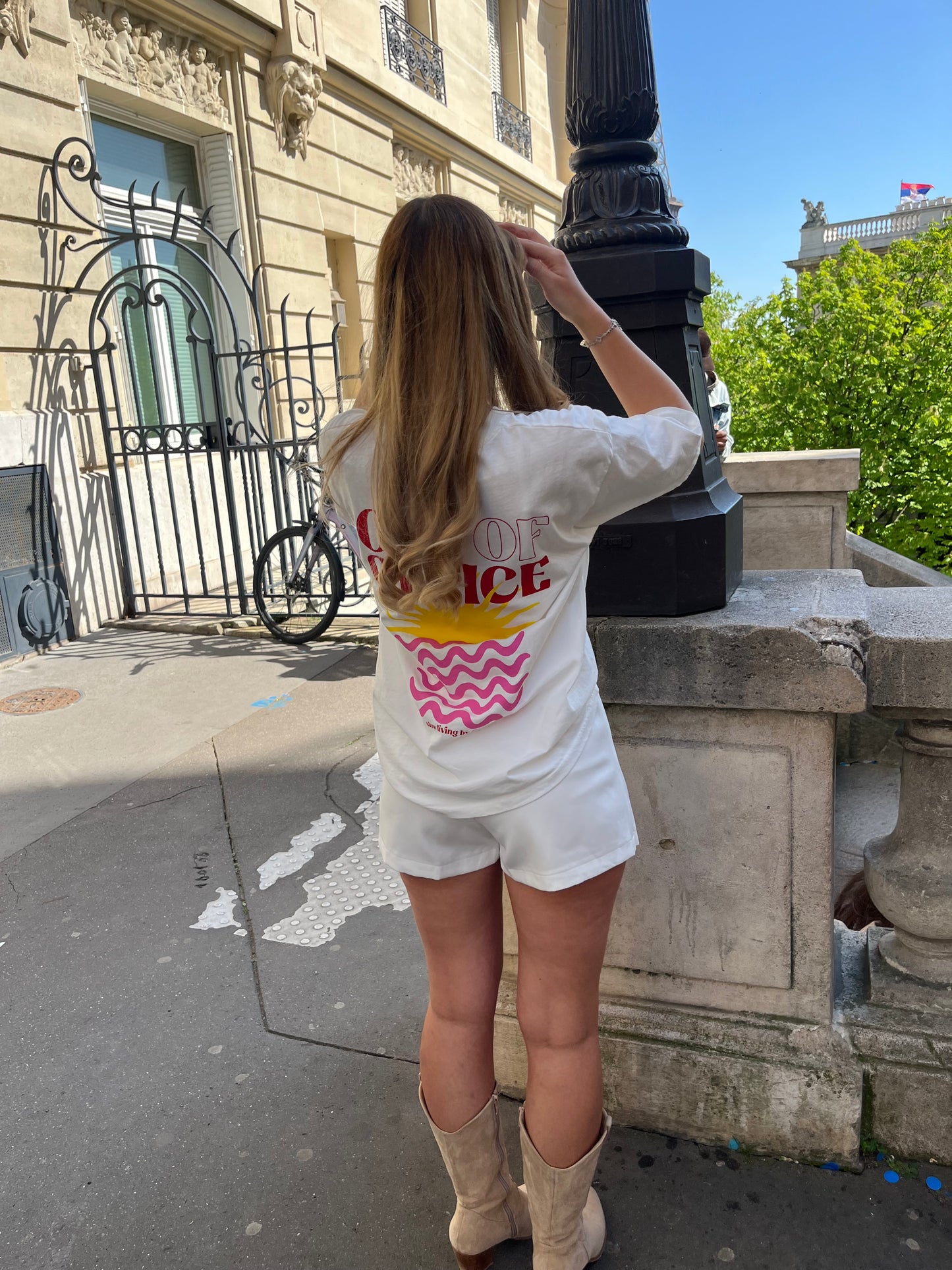 Jupe short Joye blanc