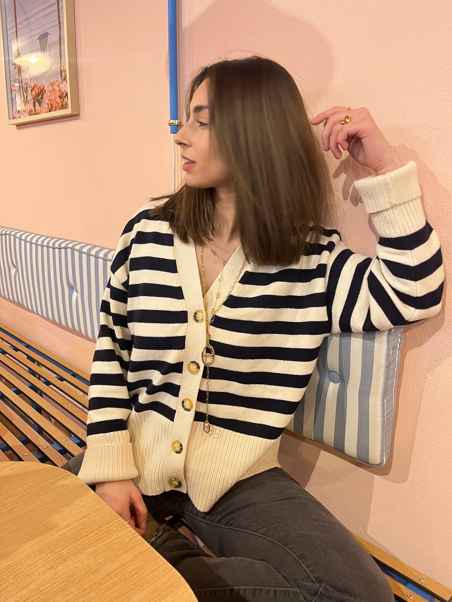 Gilet marinière Charlotte