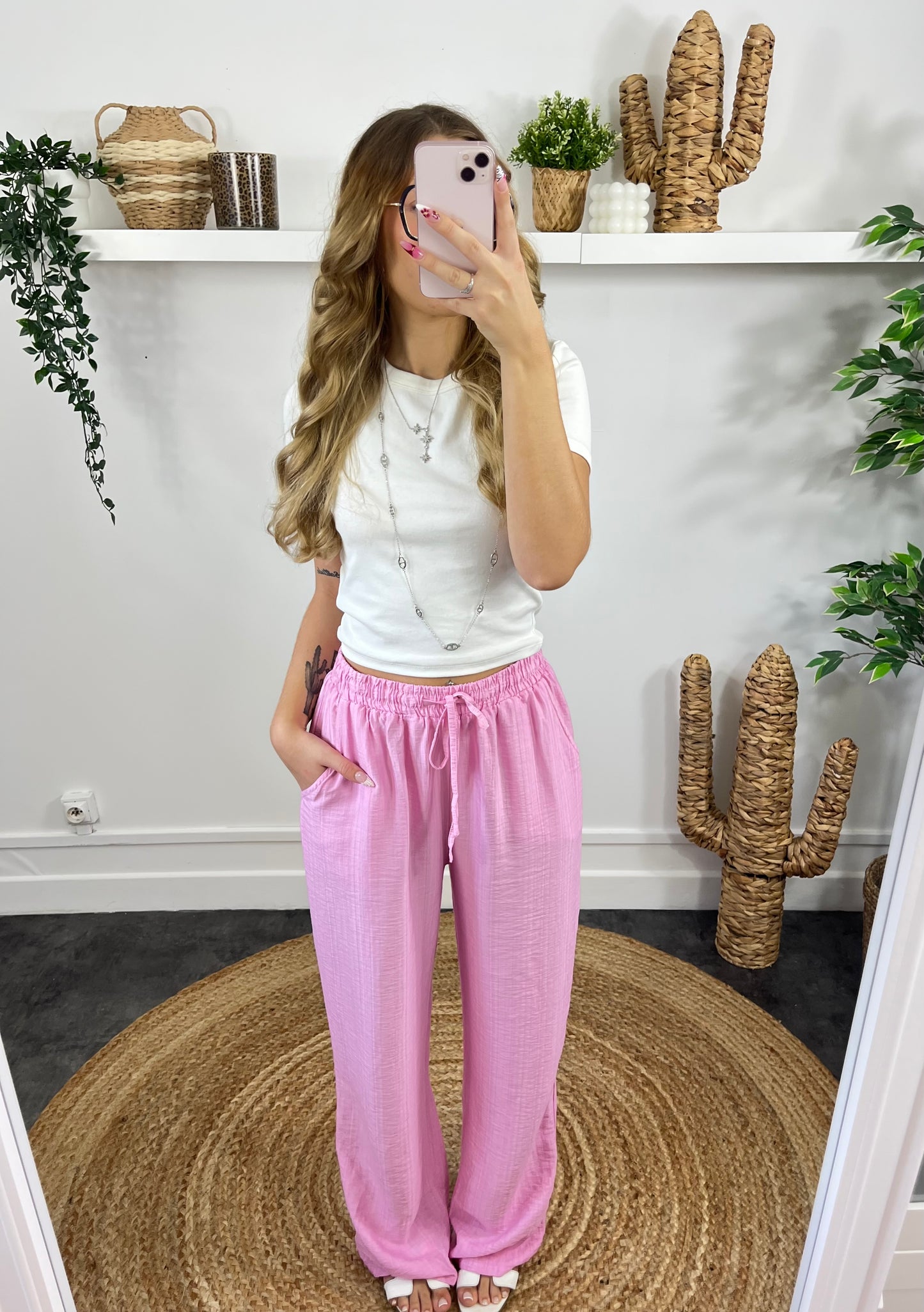 Pantalon Jane rose