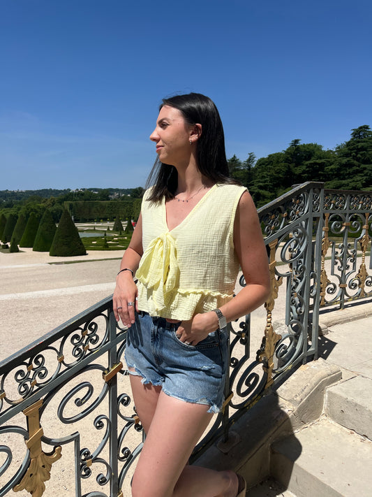 Top Alizée jaune