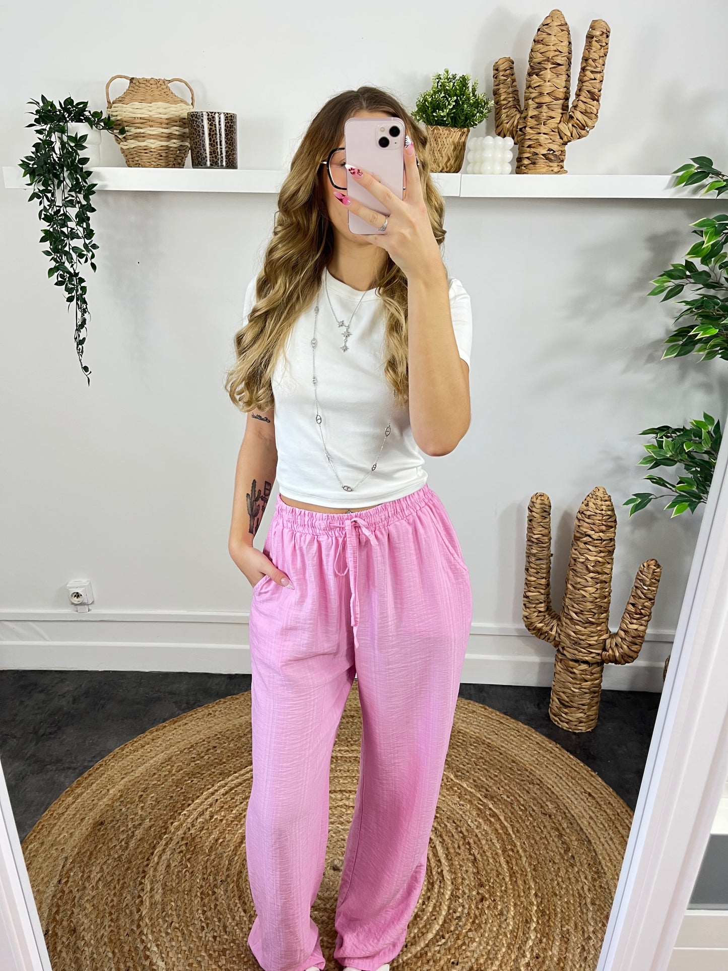 Pantalon Jane rose
