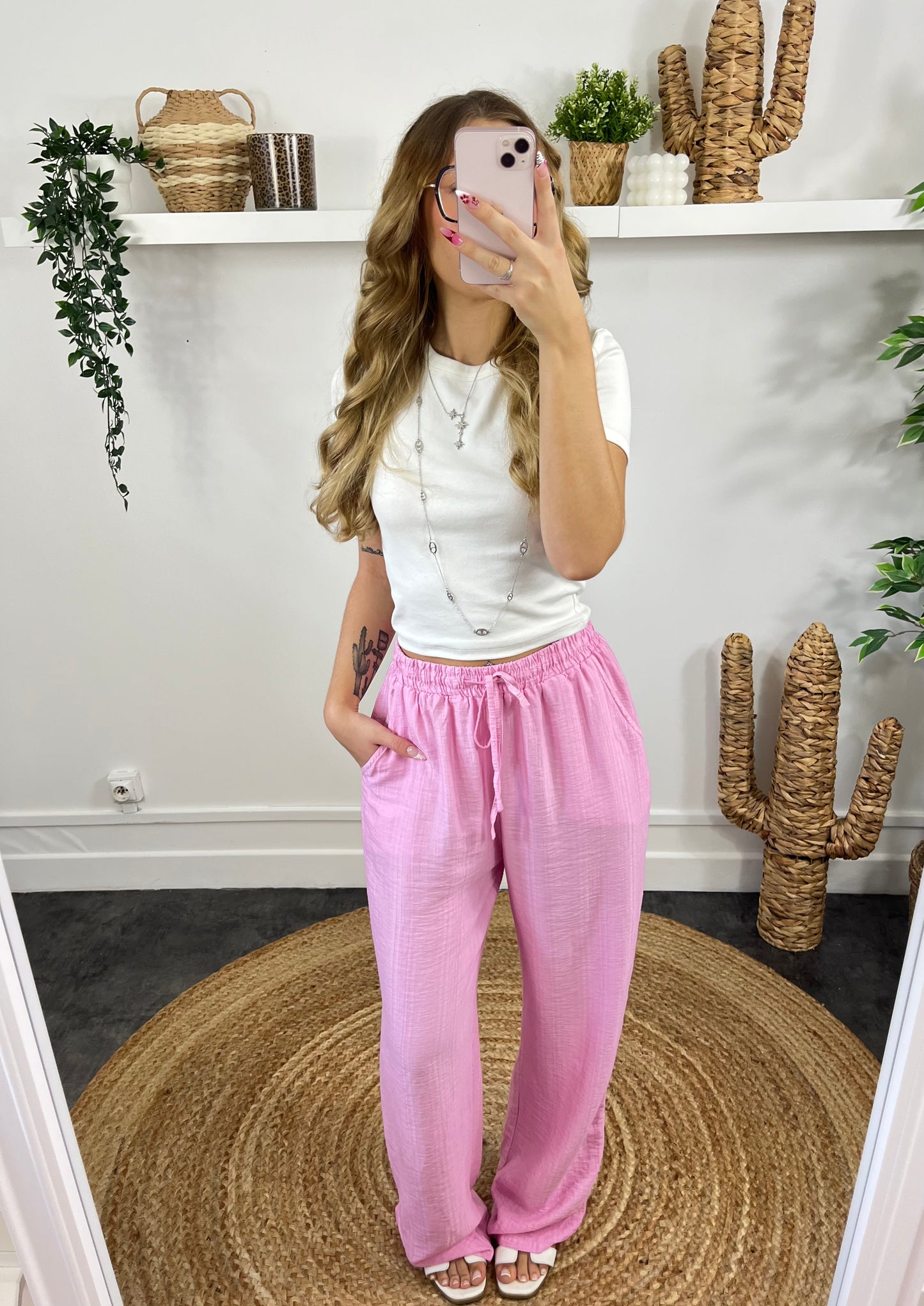 Pantalon Jane rose