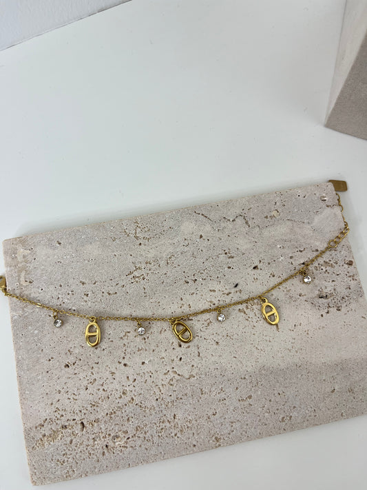 Bracelet Jade doré