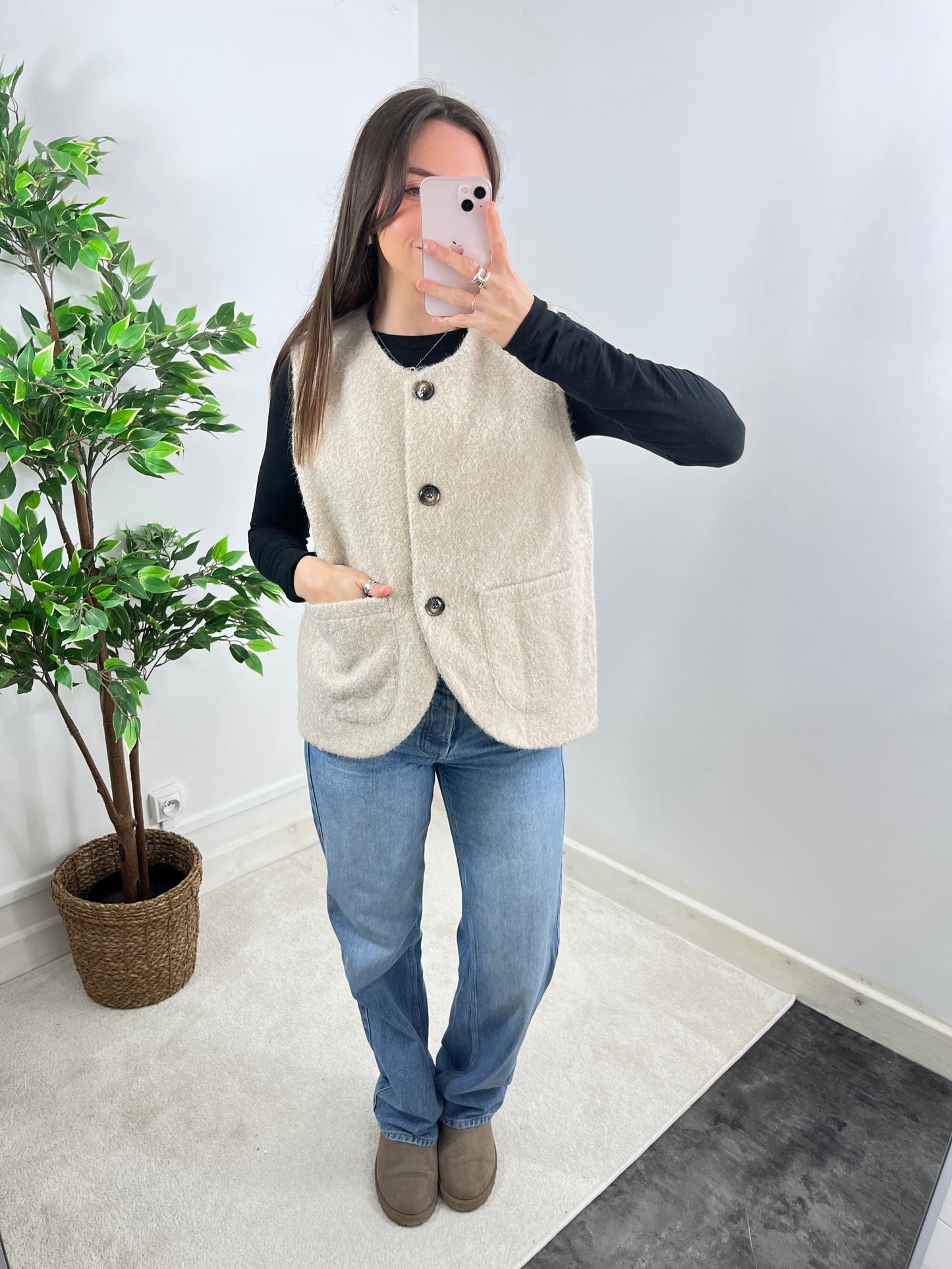 Gilet beige Lila