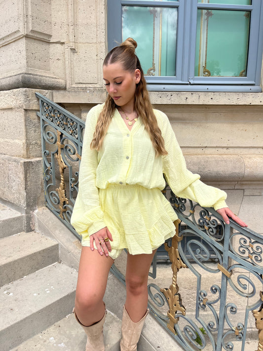 Combishort tya jaune