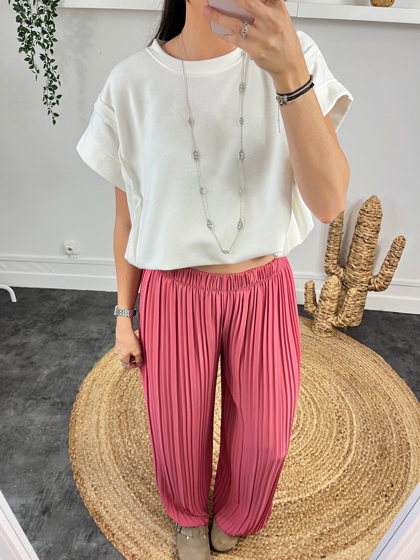 Pantalon Emie saumon